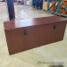 Heartwood Mahogany L-Suite Desk w/ Overhead & Credenza Storage